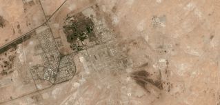 A satellite image from April 18, 2012, shows Abqaiq in eastern Saudi Arabia.