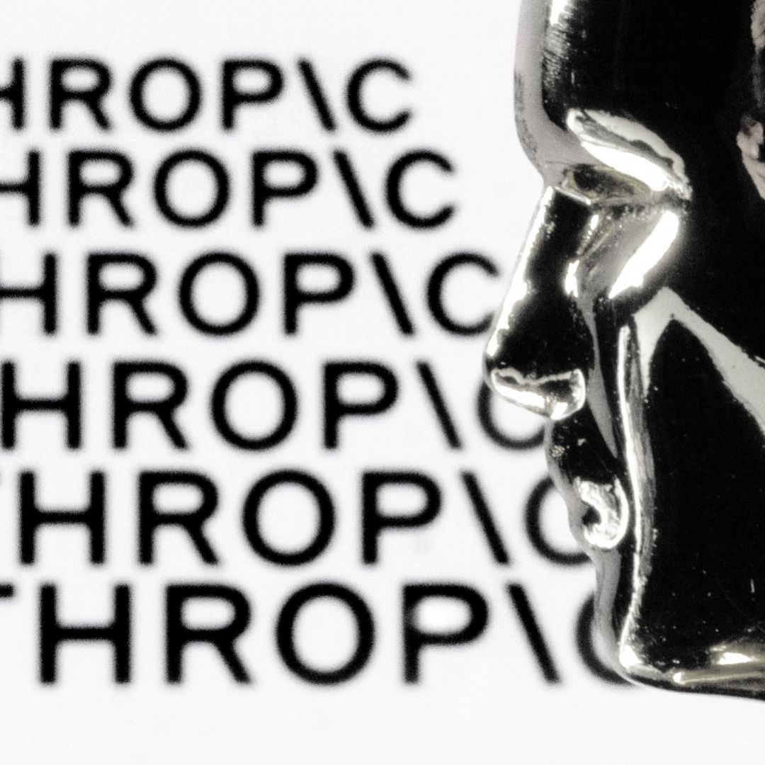 A figurine is seen in front of the logo of the U.S. AI company Anthropic during a photo session in Paris, France, on Feb. 13, 2026.