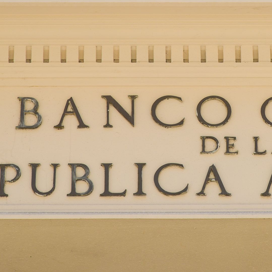 A photo of Argentina's central bank headquarters in Buenos Aires. 