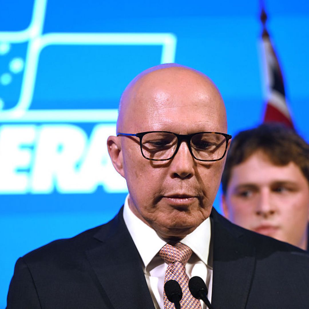 Opposition Leader Peter Dutton concedes defeat during a Liberal Party election night event on May 3, 2025, in Brisbane, Australia. Opposition Leader Peter Dutton concedes defeat during a Liberal Party election night event on May 3, 2025, in Brisbane, Australia.
