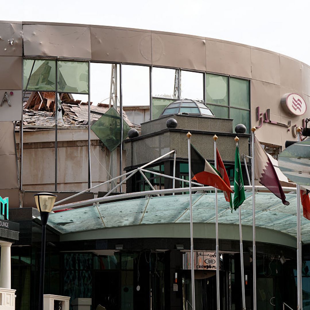 The Crown Plaza on March 1 showing damage from an Iranian military strike in Manama, Bahrain. Iran's attacks will push the Gulf Arab states more toward security alignment with the United States, and threaten their status as a secure investment destination. The Crown Plaza on March 1 showing damage from an Iranian military strike in Manama, Bahrain.