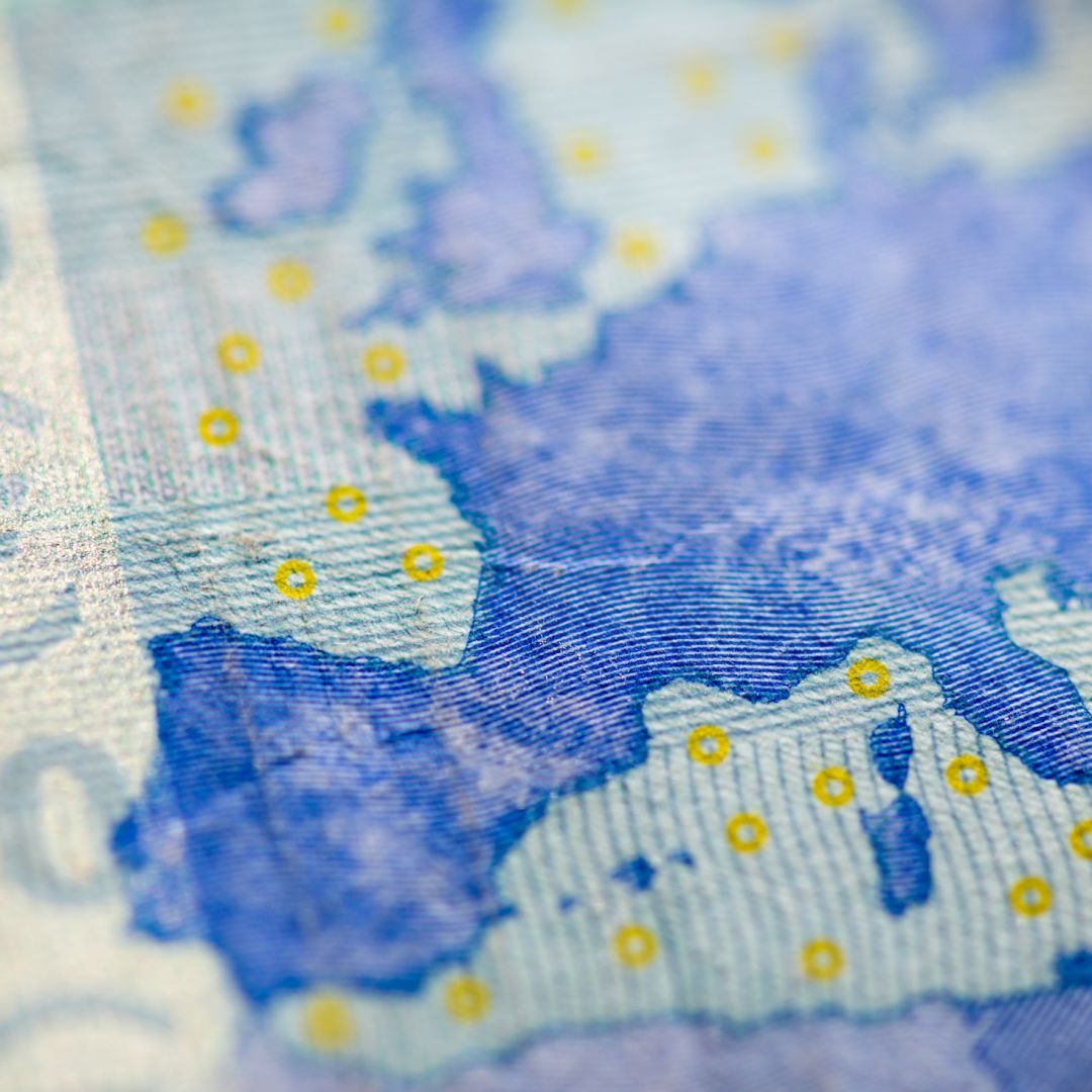 A 20 euro note. A 20 euro note. The European Union is likely to advance banking reforms in 2027 that reduce internal barriers to cross-border banking, boosting its financial competitiveness by freeing up funds tied up in savings, but will stop short of significantly greater fiscal and financial risk sharing.