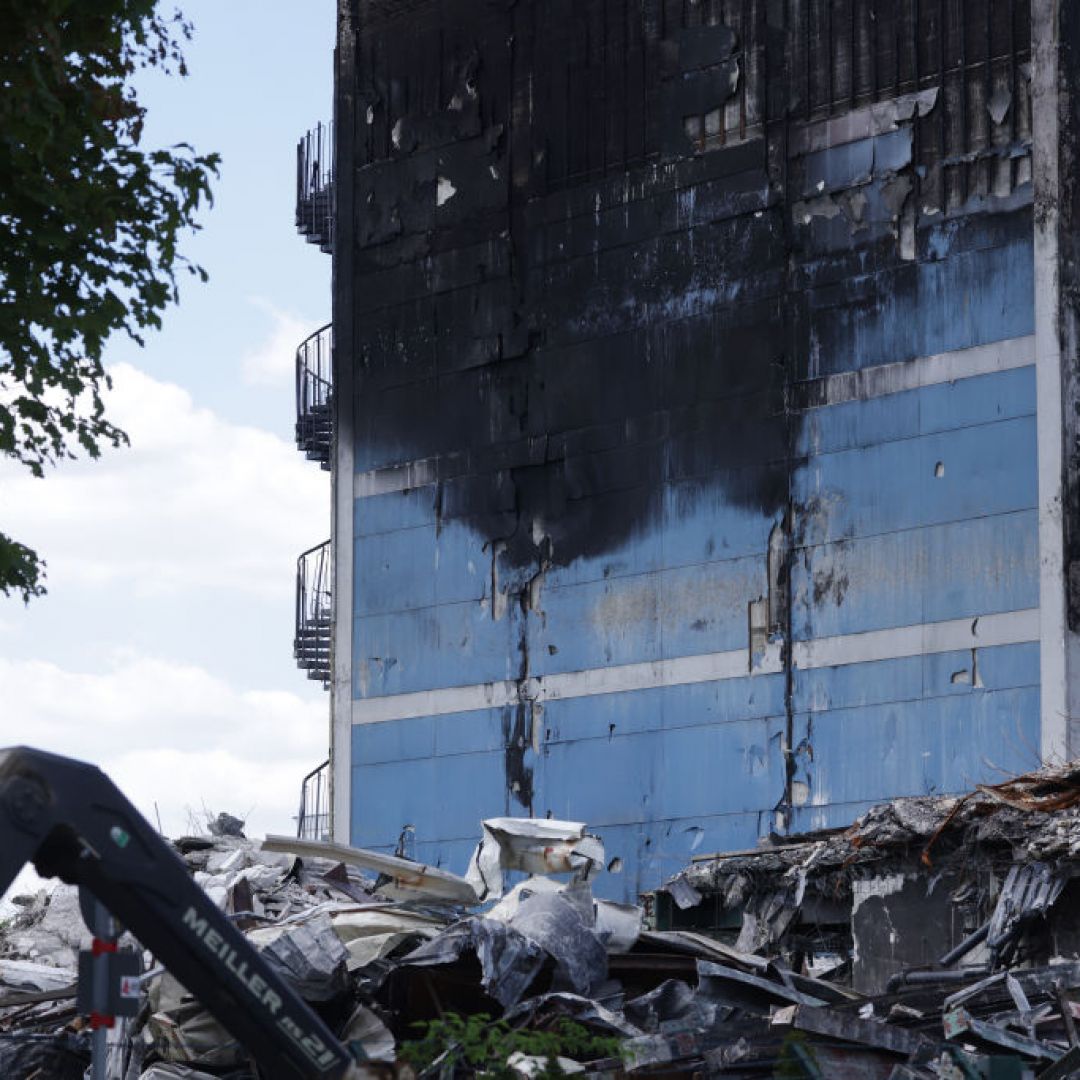 A photo taken on June 24, 2024, shows the aftermath of a fire at a manufacturing facility in Berlin, Germany, that was allegedly linked to Russia.