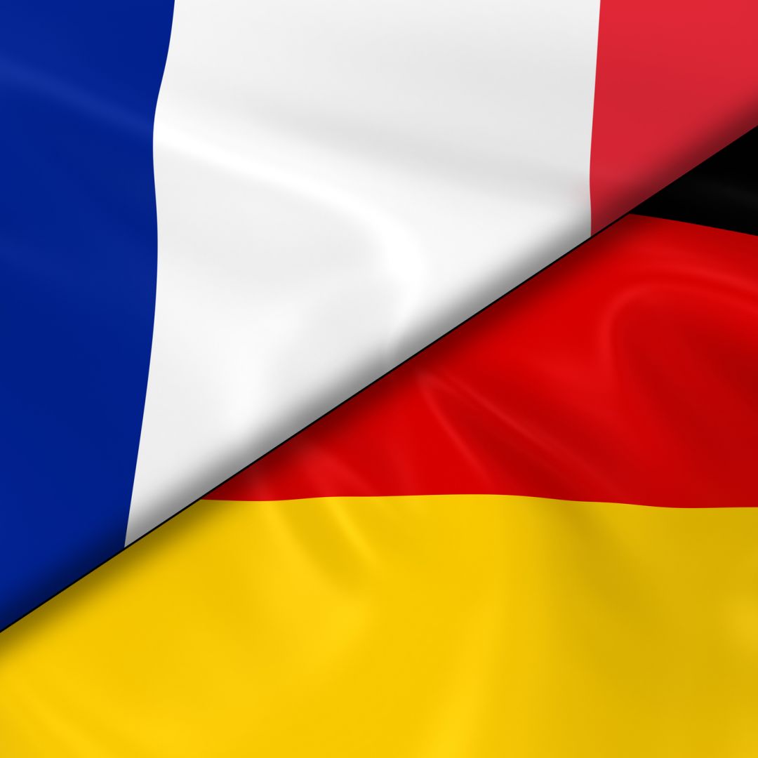 The French and German Flags