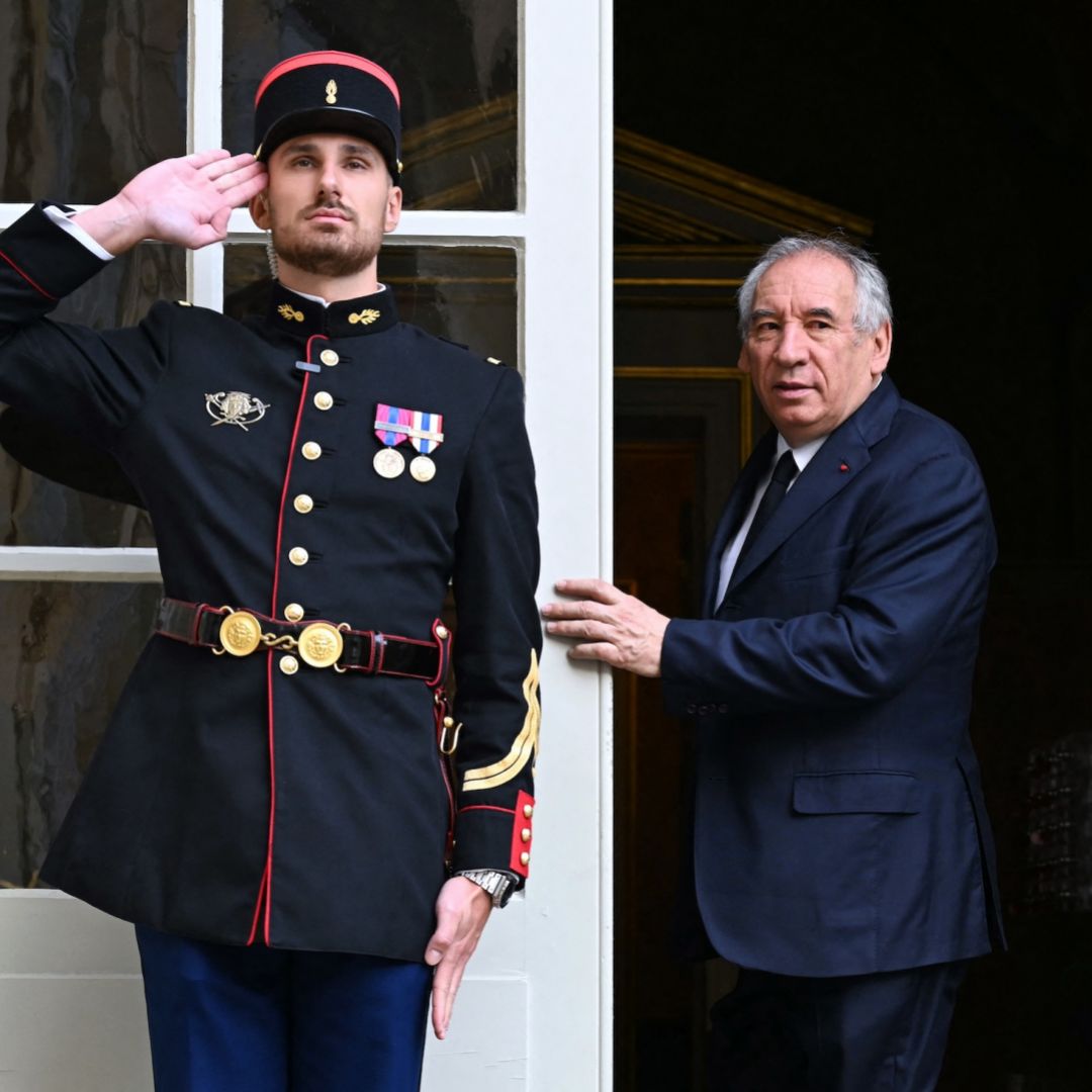 French Prime Minister Francois Bayrou arrives ahead of meetings with party leaders as part of political consultations at the Hotel de Matignon in Paris, on Sept. 4, 2025, ahead of the French National Assembly's vote of confidence. French Prime Minister Francois Bayrou arrives ahead of meetings with party leaders as part of political consultations at the Hotel de Matignon in Paris, on Sept. 4, 2025, ahead of the French National Assembly's vote of confidence.