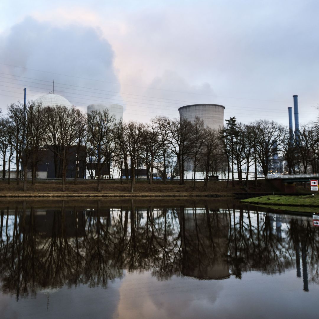 A photo taken on Jan. 12, 2022, shows a gas-fired power plant in Lingen, Germany. 