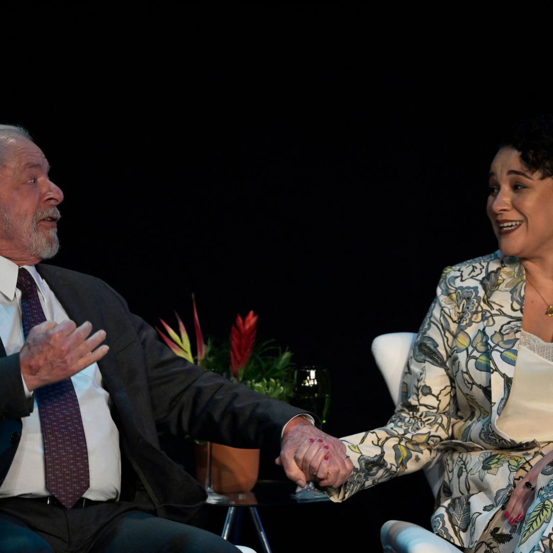 Brazilian President Luiz Inacio Lula da Silva (L) greets Tarciana Medeiros (R) during her inauguration ceremony as the new chair of Brazil's Central Bank on Jan. 16, 2023. Brazilian President Luiz Inacio Lula da Silva (L) greets Tarciana Medeiros (R) during her inauguration ceremony as the new chair of Brazil's Central Bank on Jan. 16, 2023.