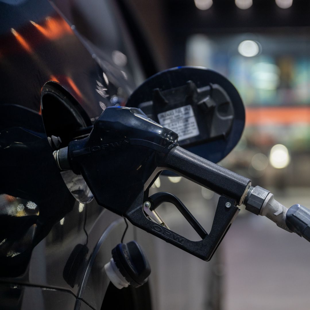 A photo illustration shows a car being filled up at a Chevron gas station in Houston, Texas, on Dec. 5, 2022. A photo illustration shows a car being filled up at a Chevron gas station in Houston, Texas, on Dec. 5, 2022.