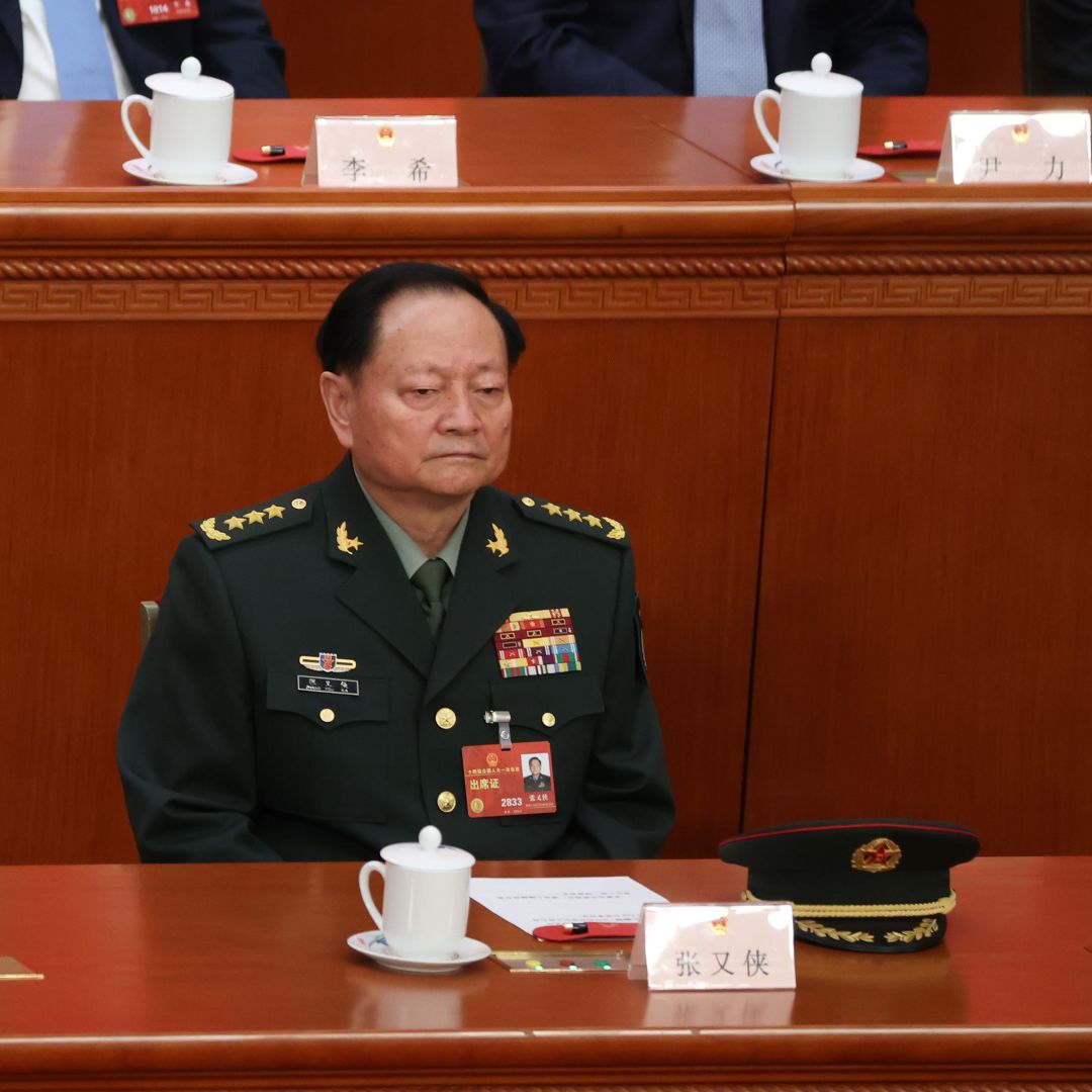 Zhang Youxia, senior vice chairman of China's Central Military Commission (CMC), attends the opening of the fourth plenary session of the National People's Congress on March 11, 2023, in Beijing, China. 