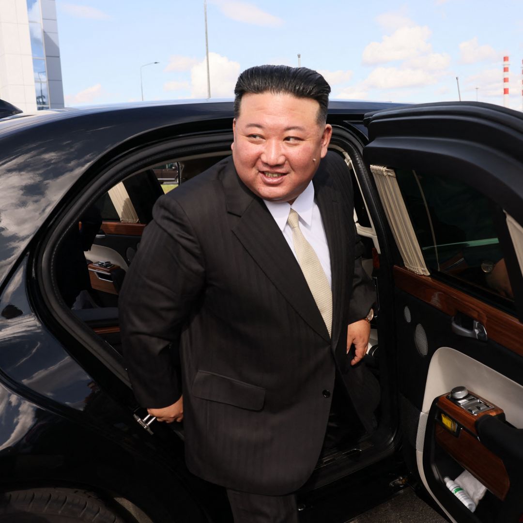 North Korean leader Kim Jong Un visits the Vostochny Cosmodrome, a spaceport in Russia's Far East, on Sept. 13, 2023. 