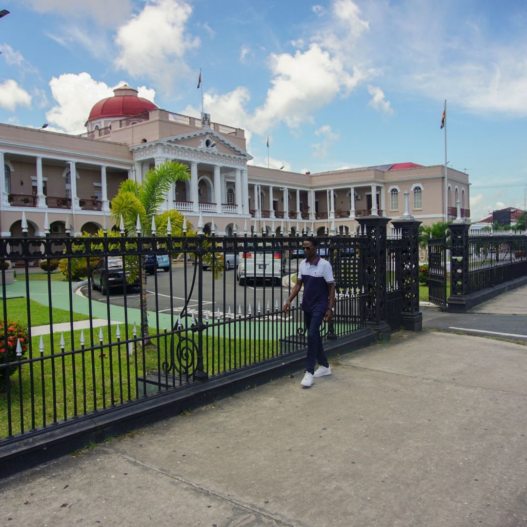 A picture of the National Assembly building in Georgetown, Guyana, taken on Sept. 23, 2022. A picture of the National Assembly building in Georgetown, Guyana, taken on Sept. 23, 2022.