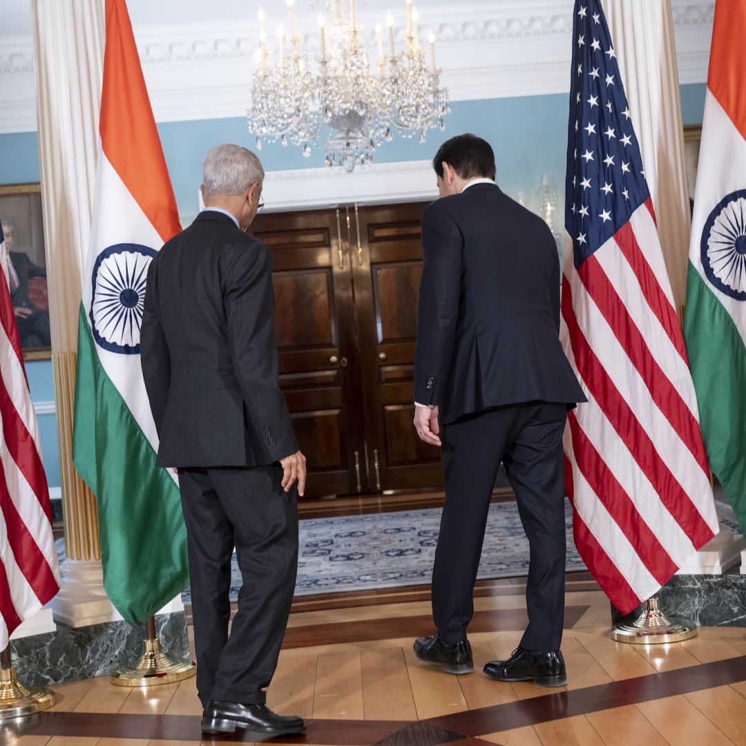 U.S. Secretary of State Marco Rubio meets with Indian External Affairs Minister Subrahmanyam Jaishankar on Feb. 3 in Washington.