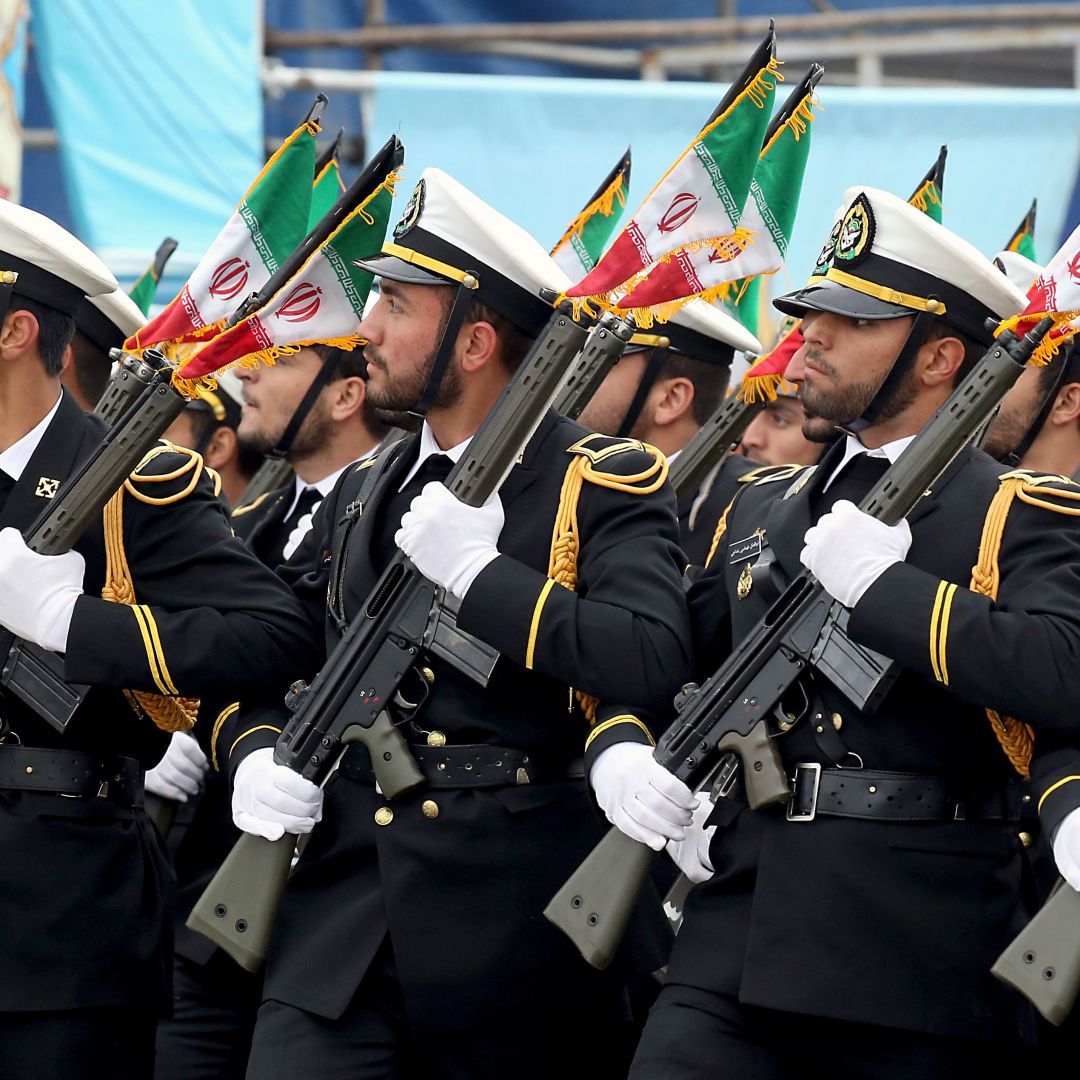 A military parade in the Iranian capital of Tehran on April 18, 2019.