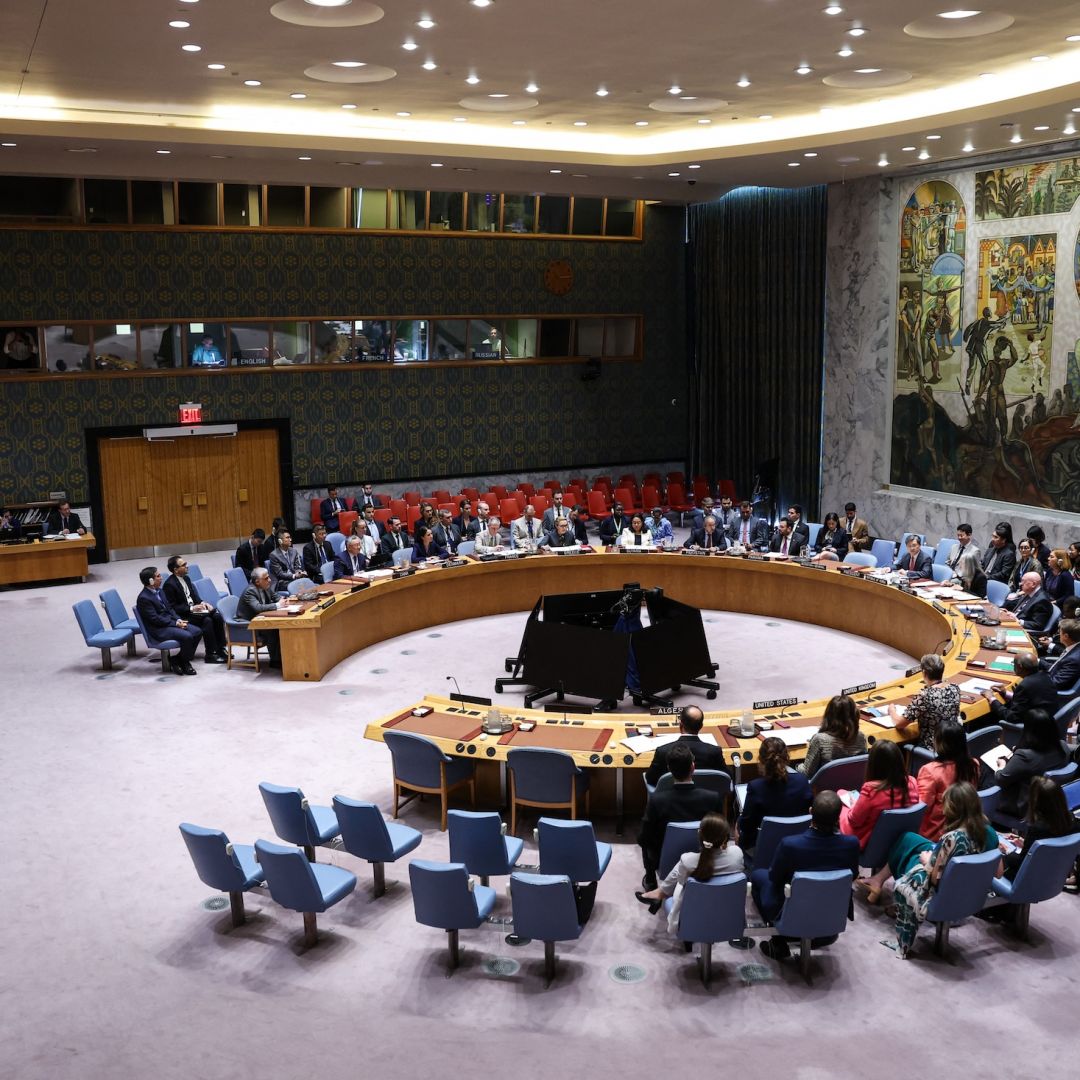 The U.N. Security Council holds a meeting on Iran at the U.N. headquarters in New York City, New York, on Sept. 19, 2025. 