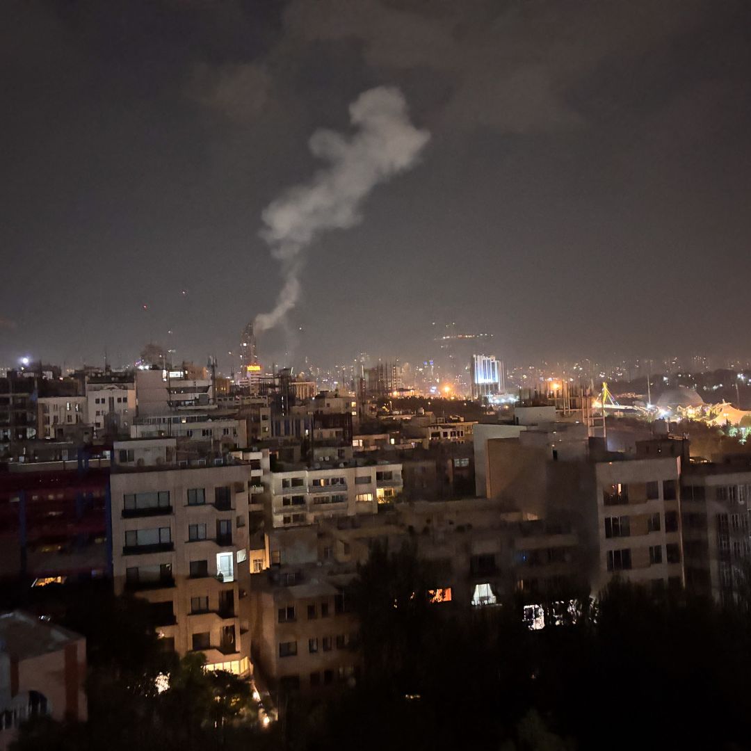 Smoke rises from a location allegedly targeted in Israel's wave of strikes June 13, 2025, in Tehran, Iran. Israel and Iran are increasingly likely to expand the scope of their attacks to include targets like each other's political leadership, energy infrastructure and other sensitive targets that would open the door to a wider regional war. Smoke rises from a location allegedly targeted in Israel's wave of strikes June 13, 2025, in Tehran, Iran.