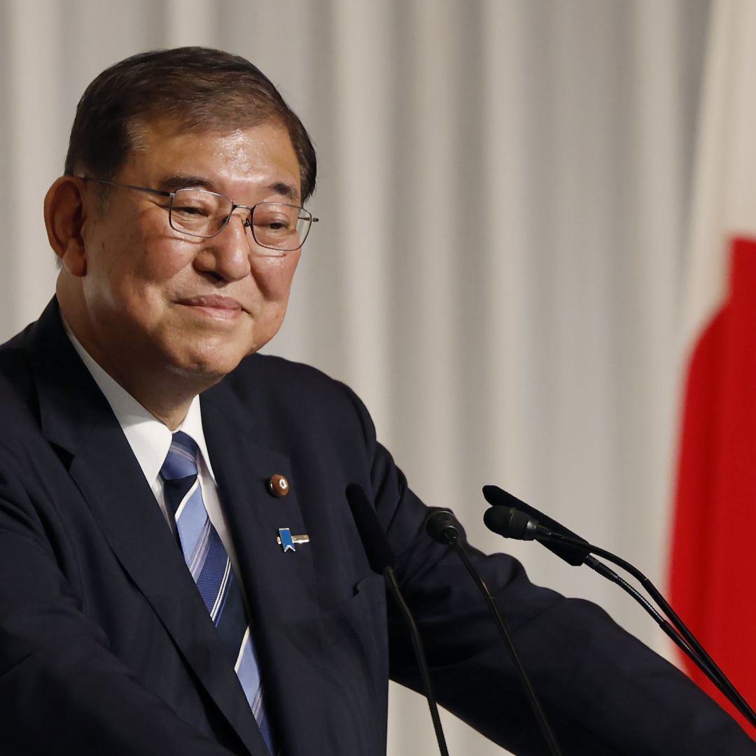 Newly-elected leader of Japan's ruling Liberal Democratic Party (LDP), Shigeru Ishiba, speaks during a press conference on Sept. 27, 2024, in Tokyo, Japan. 