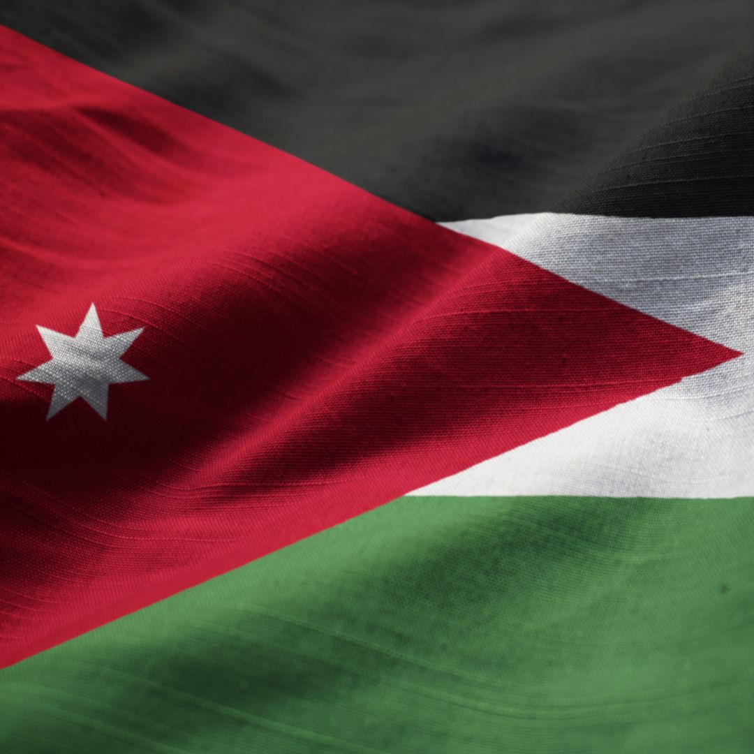 The Jordanian Flag.