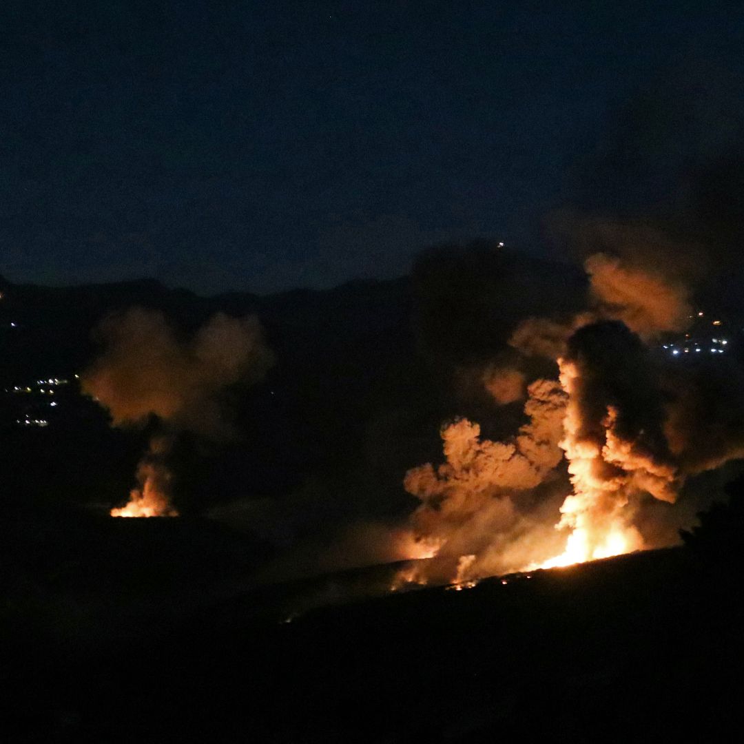 The site of an Israeli strike on Sept. 19 in the southern Lebanese border village of Mahmoudiyeh.