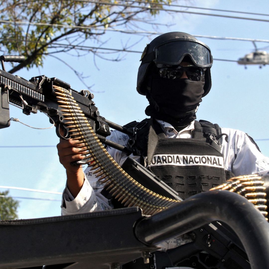 A member of the National Guard on Dec. 2, 2021, in Guadalajara, Mexico.