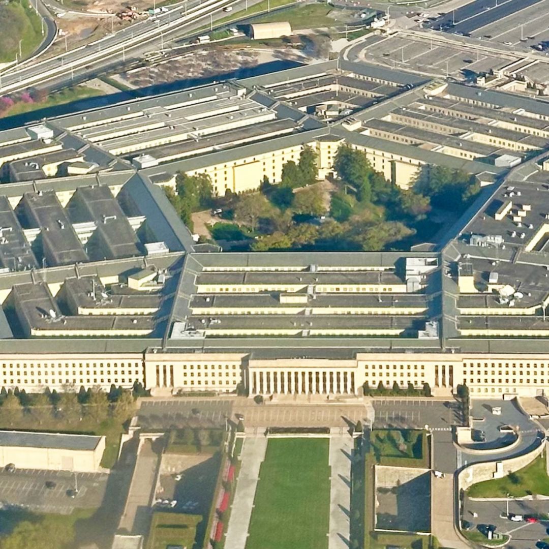 The Pentagon viewed from above.