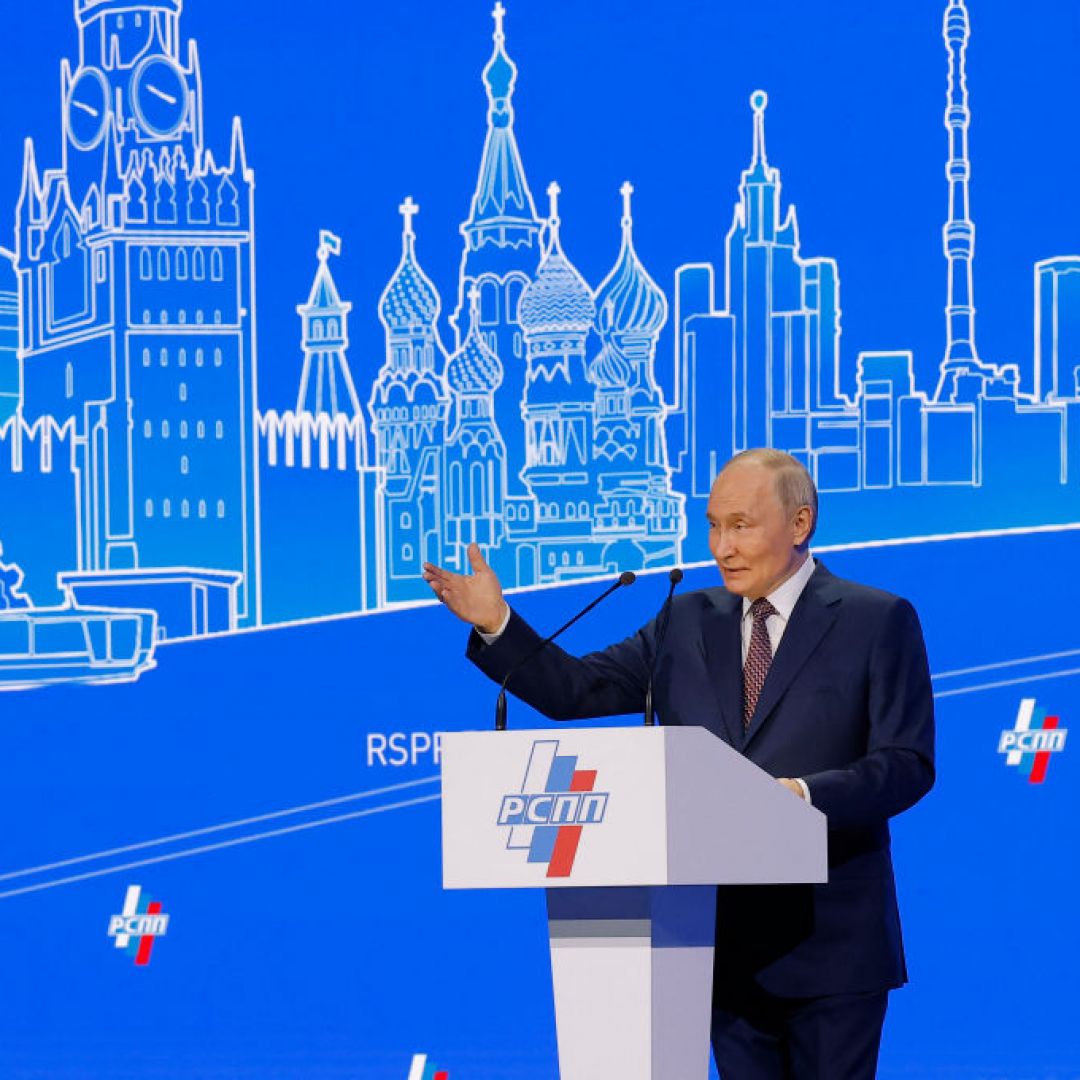 Russian President Vladimir Putin on May 18 at the Congress of the Russian Union of Industrialists and Entrepreneurs in Moscow. The increasing costs of the war in Ukraine will increase Moscow's incentive to end it, but only in the medium to long term. Russian President Vladimir Putin on May 18 at the Congress of the Russian Union of Industrialists and Entrepreneurs in Moscow.