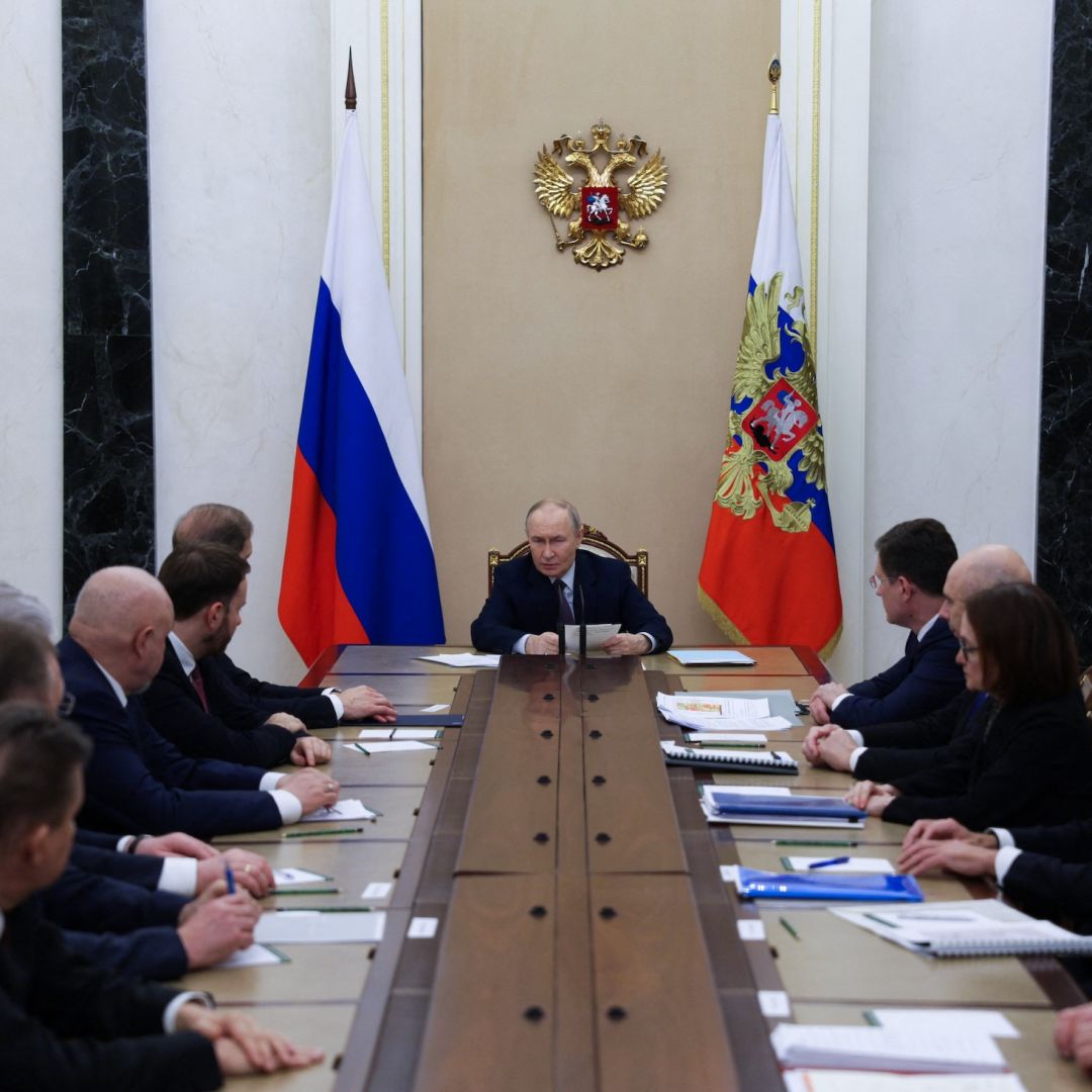Russian President Vladimir Putin holds a meeting in Moscow on the global oil and gas market situation on March 9, 2026. Russian President Vladimir Putin holds a meeting in Moscow on the global oil and gas market situation on March 9, 2026.