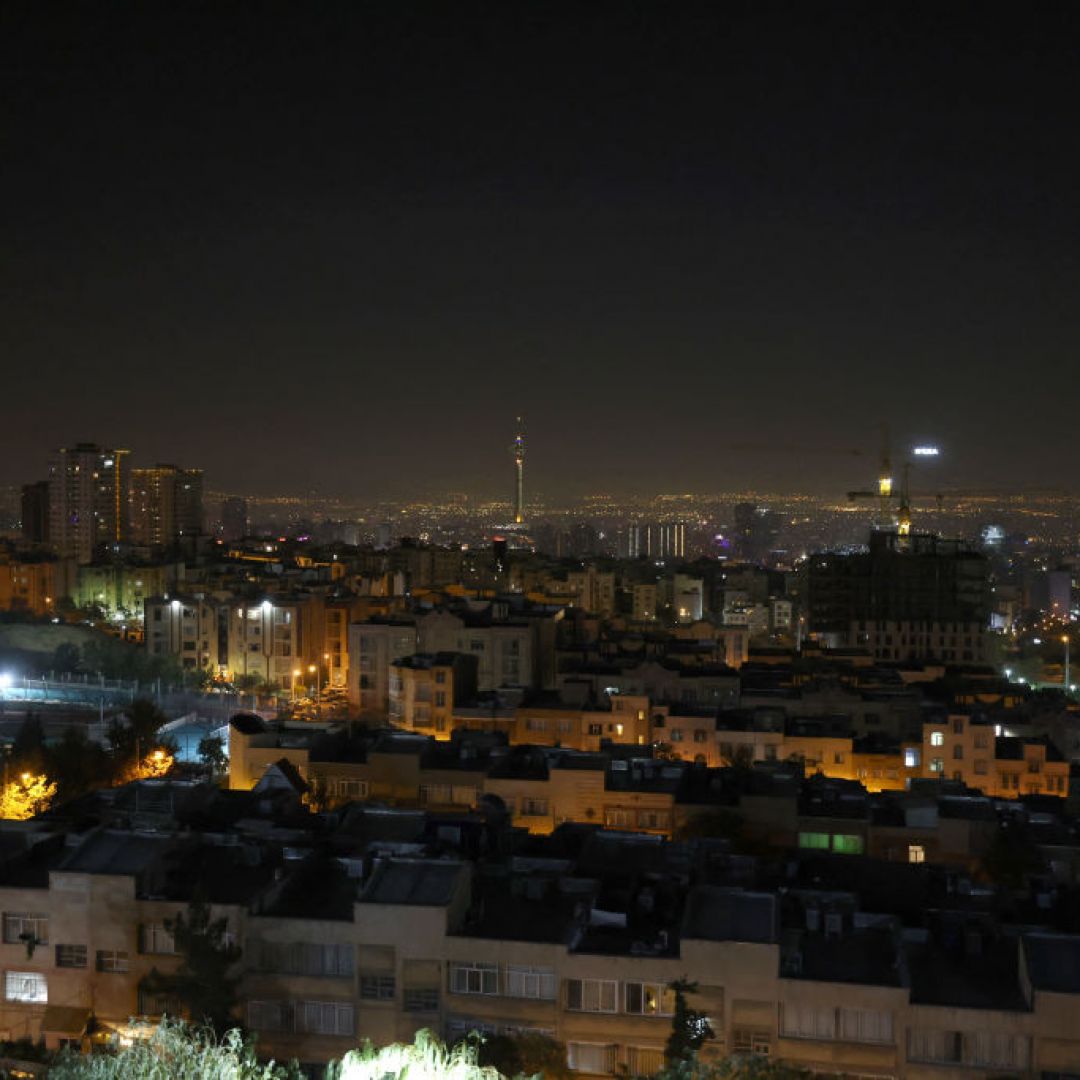 A general view of Tehran after several explosions amid an Israeli attack were heard there Oct. 26, 2024.