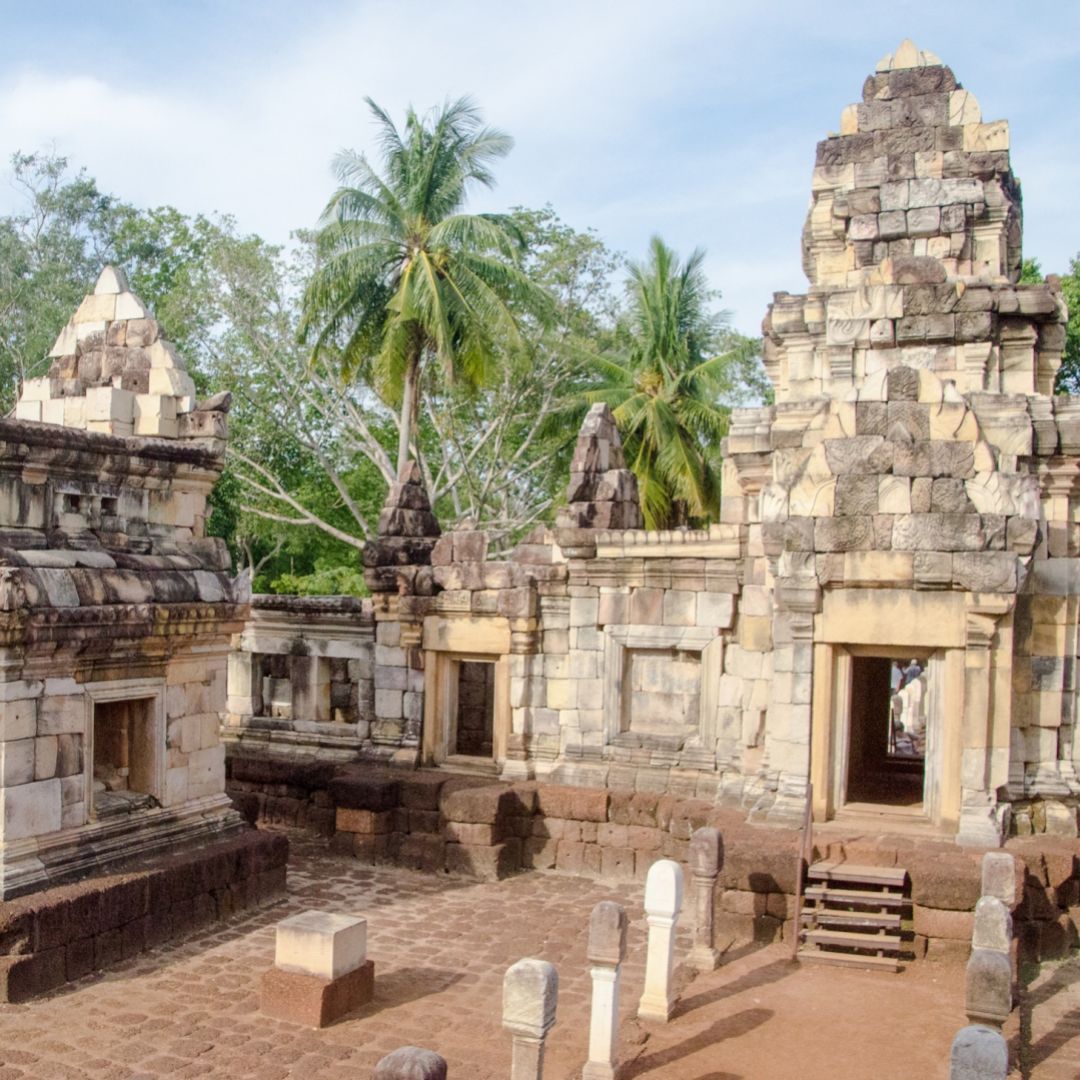 The Ta Moan Thom temple is seen on the border between Thailand and Cambodia.