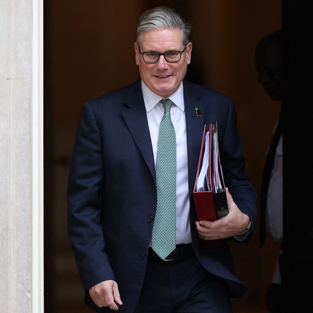 British Prime Minister Keir Starmer on Nov. 12 at 10 Downing Street in central London.