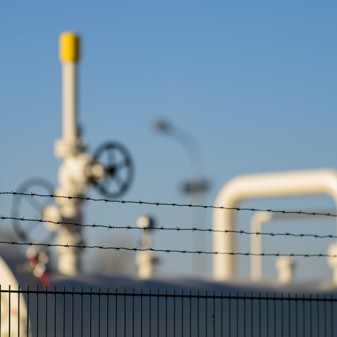 A natural gas distribution hub is seen near Vienna, Austria, on Nov. 16, 2024.