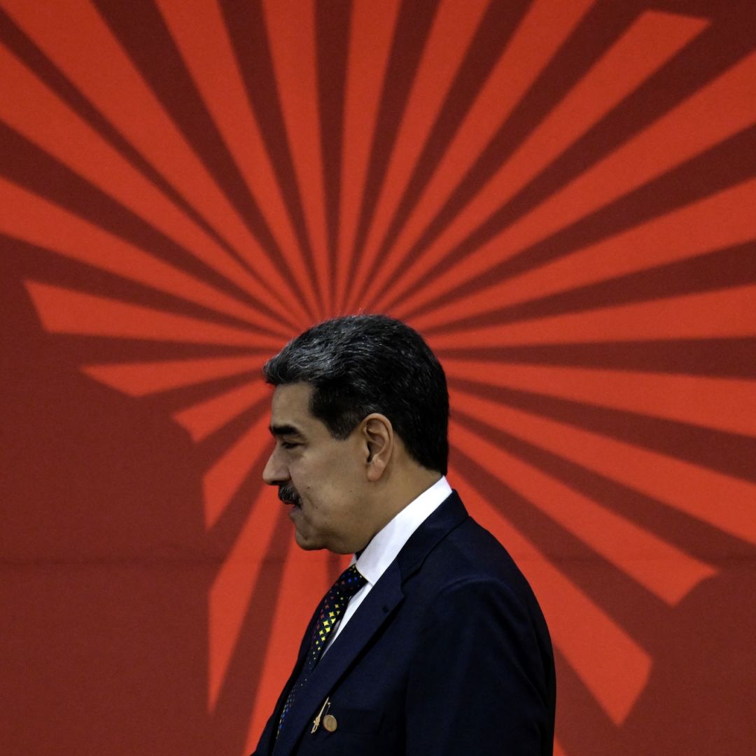 Venezuela's President Nicolas Maduro waits for the arrival of other heads of state of members of the Bolivarian Alliance for the Peoples of Our America regional trading bloc during the XXIV ALBA-TCP Summit in Caracas, Venezuela, on Dec. 14, 2024. 