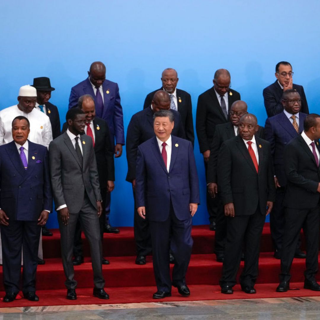 Chinese President Xi Jinping (center) and leaders from African nations assemble for a group photo at the 2024 Forum on China-Africa Cooperation (FOCAC) in Beijing, China, on Sept. 5, 2024.