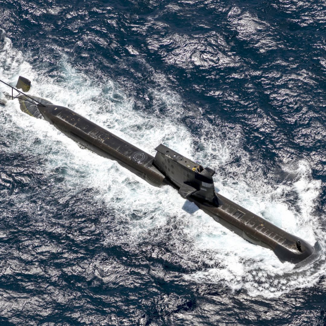The Royal Australian Navy submarine HMAS Rankin during AUSINDEX 21, a biennial maritime exercise between the Royal Australian Navy and the Indian Navy, on Sept. 5, 2021, in Darwin, Australia. The Royal Australian Navy submarine HMAS Rankin during AUSINDEX 21, a biennial maritime exercise between the Royal Australian Navy and the Indian Navy, on Sept. 5, 2021, in Darwin, Australia.