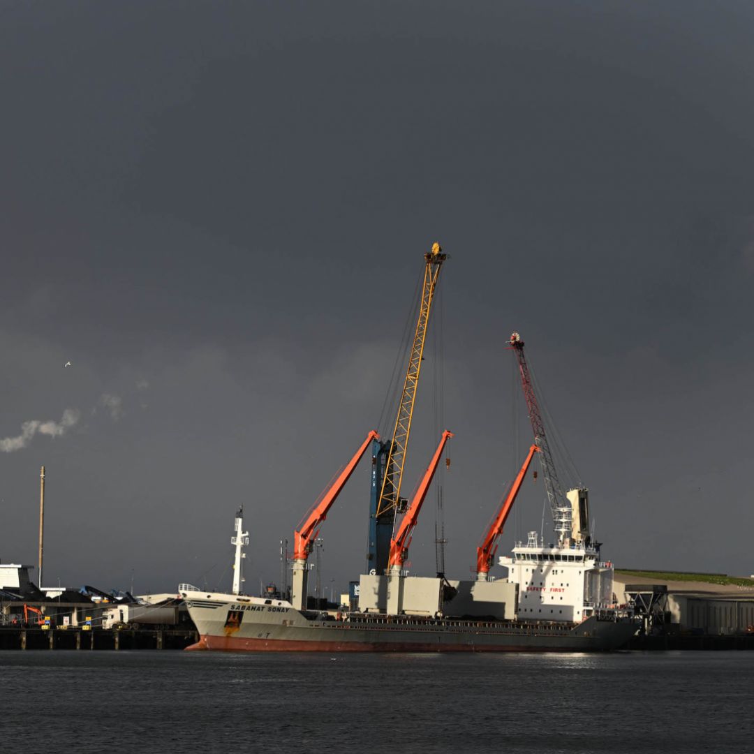 Belfast Harbour on Jan. 17, 2023, in Northern Ireland.
