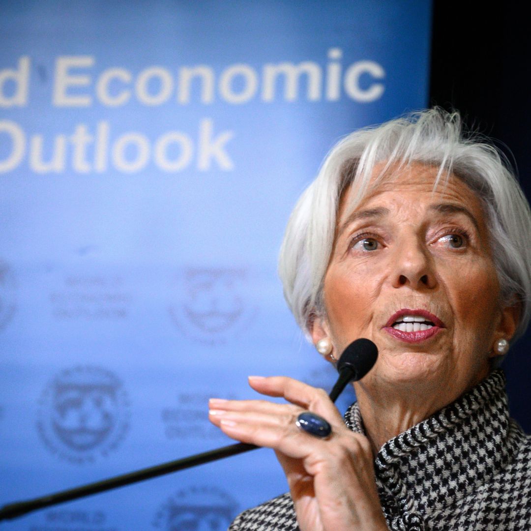 Christine Lagarde, managing director of the International Monetary Fund, delivers an update of her institution's outlook for the global economy in 2019.