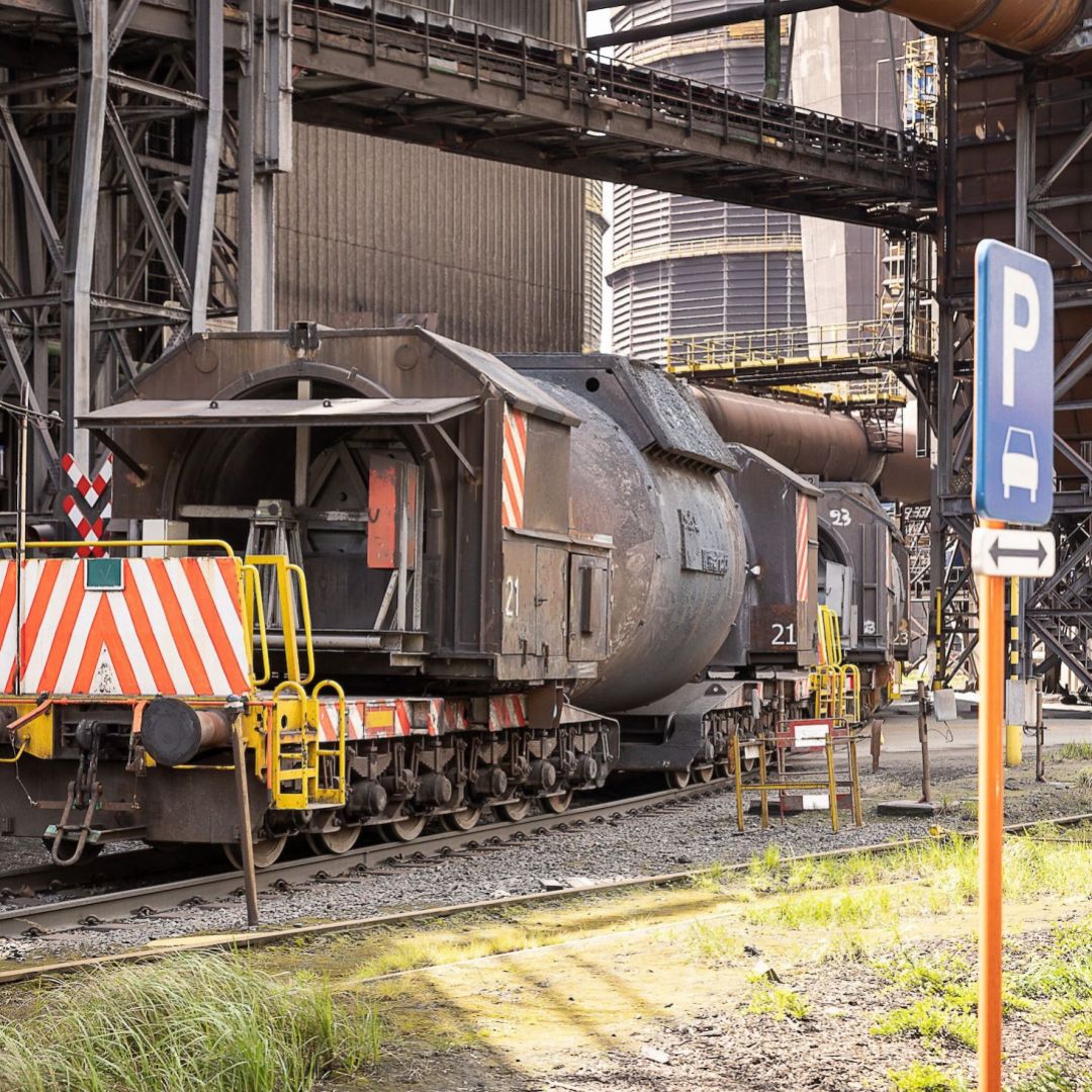 A production plant owned by the Luxembourgish multinational steel manufacturing corporation, ArcelorMittal, is seen in Desteldonk, Belgium, on April 24, 2023. A production plant owned by the Luxembourgish multinational steel manufacturing corporation, ArcelorMittal, is seen in Desteldonk, Belgium, on April 24, 2023.