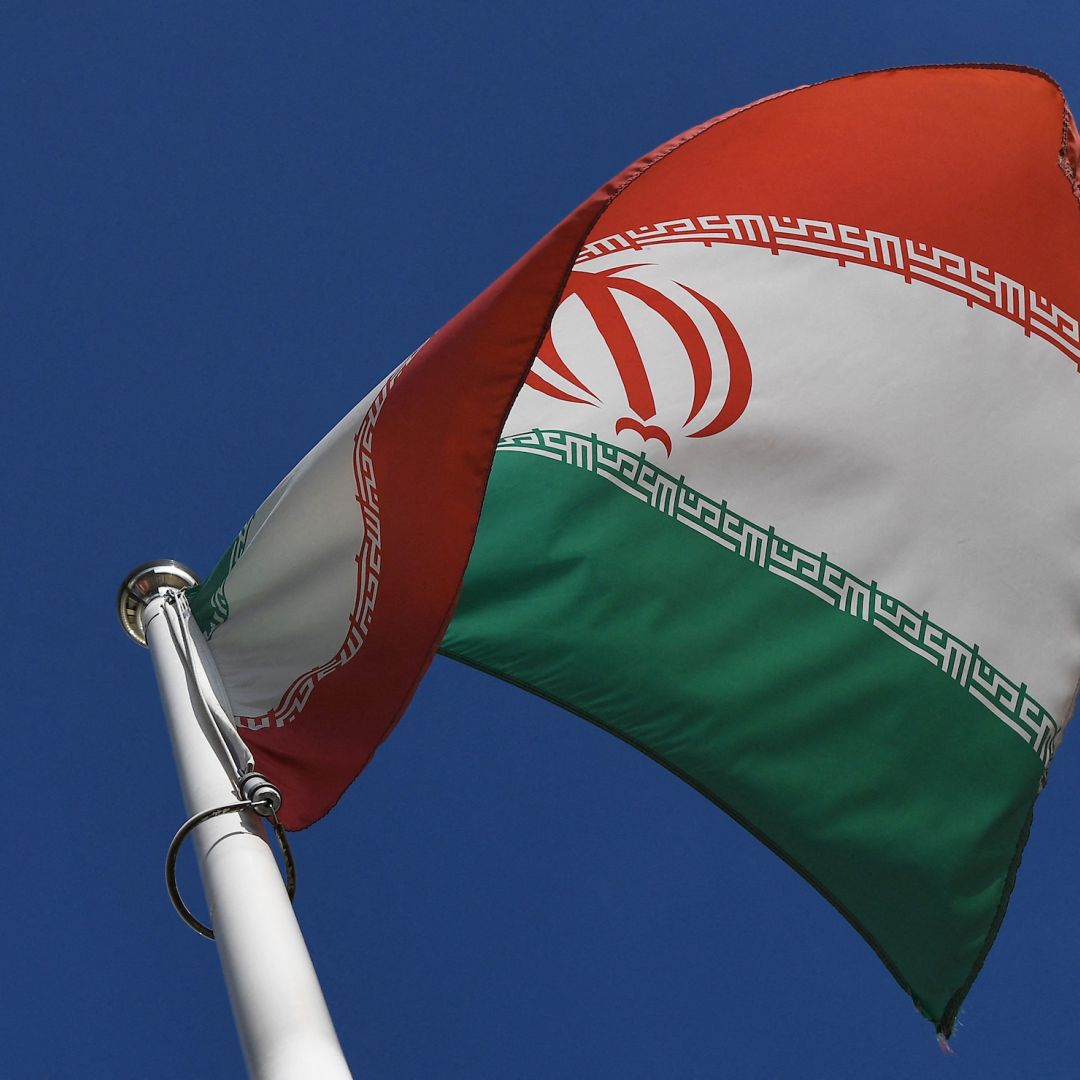 The Iranian flag on March 1, 2021. 