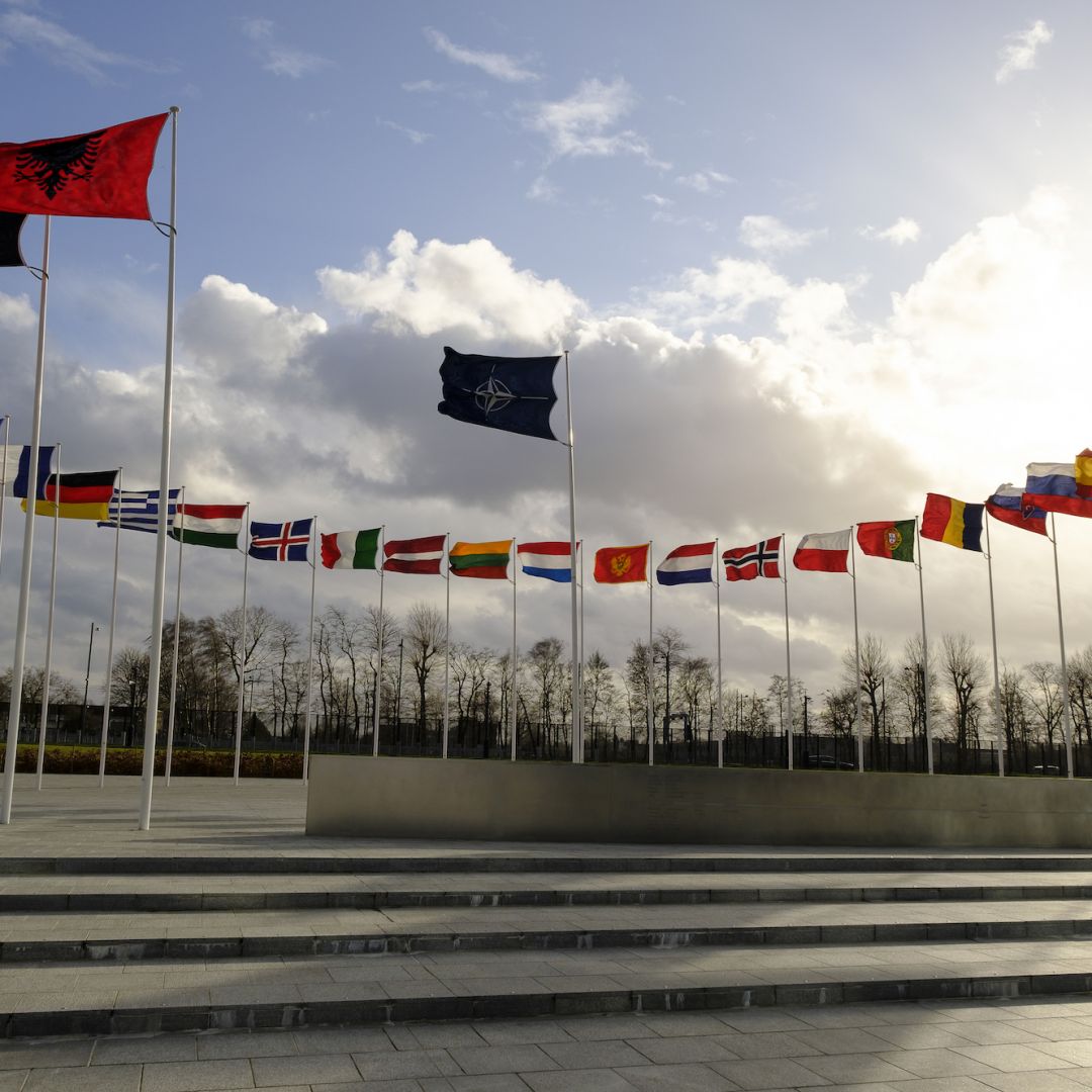 NATO headquarters on Feb. 11, 2020, in Brussels, Belgium. 