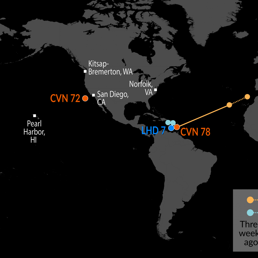 A Map of U.S. Naval Assets