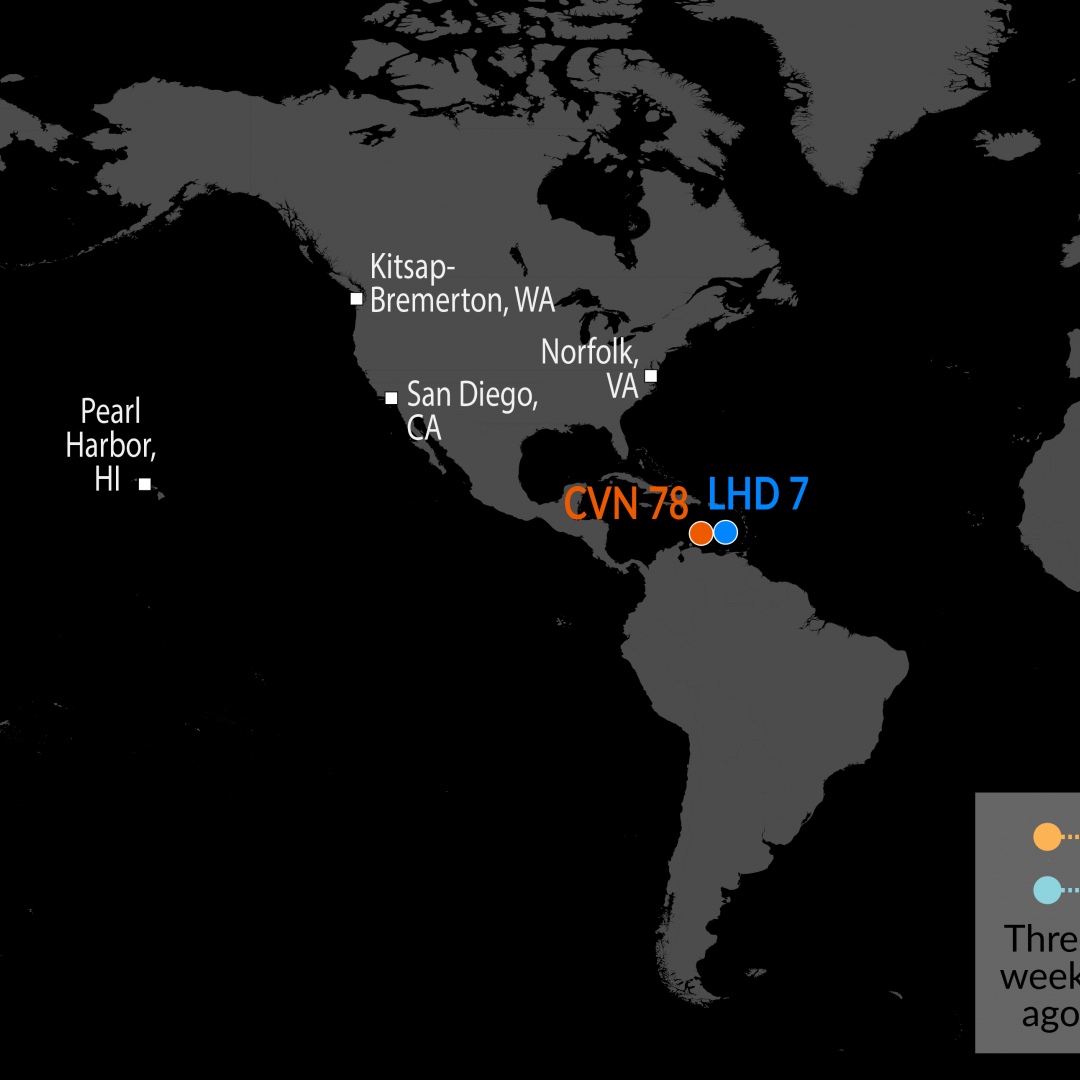 A Map of U.S. Naval Assets