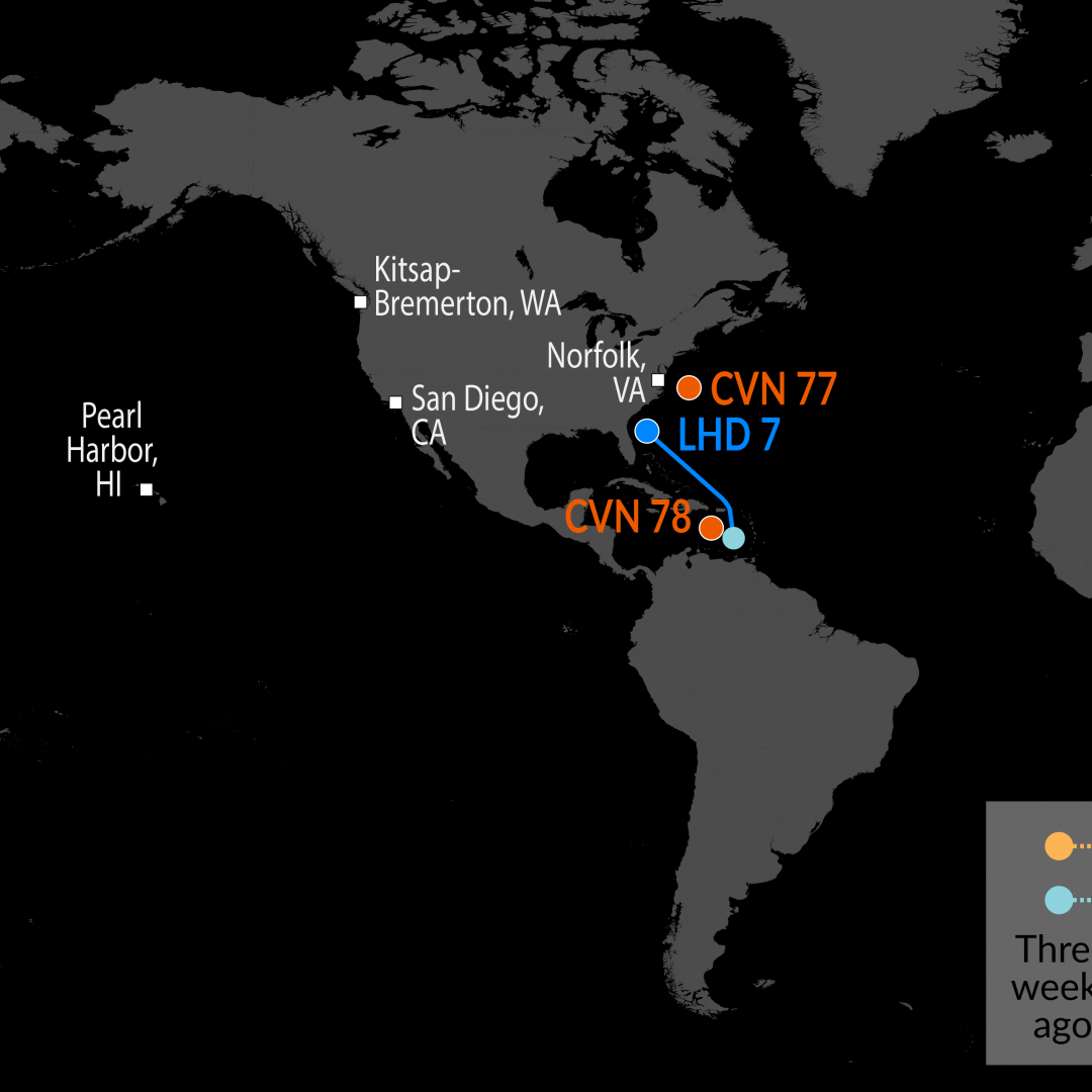 A Map of U.S. Naval Assets 