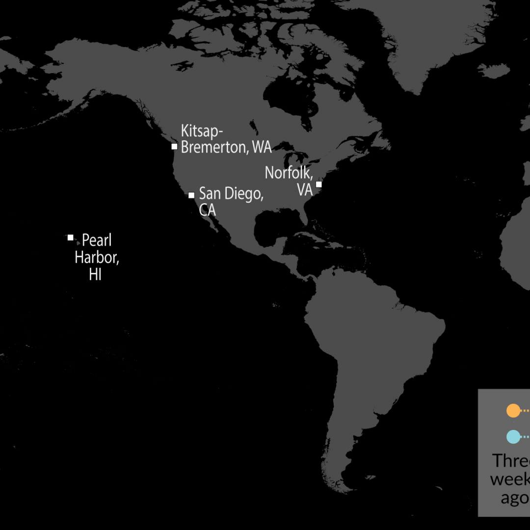 A Map of U.S. Naval Assets