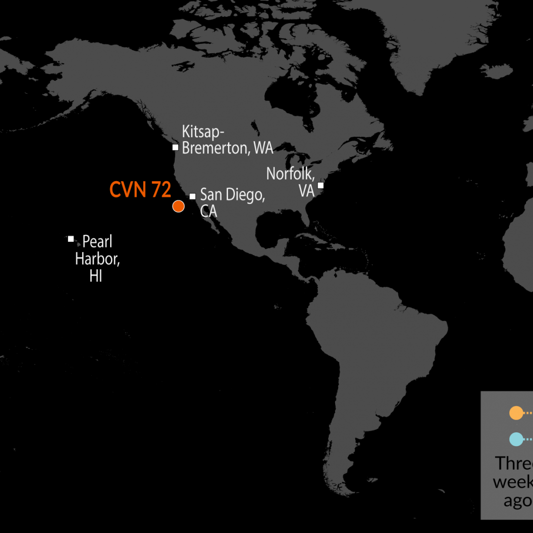 A Map of U.S. Naval Assets