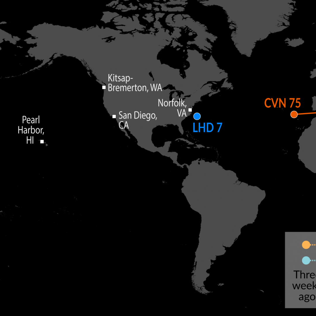 A Map of U.S. Naval Assets