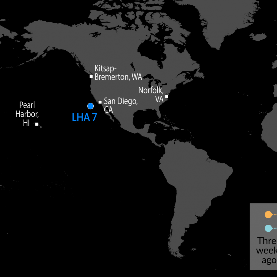 A Map of U.S. Naval Assets 