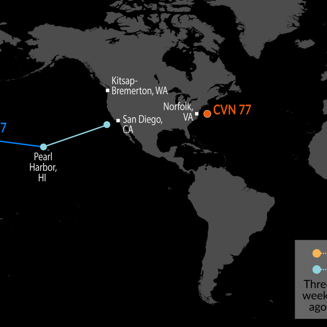 A Map of U.S. Naval Assets 