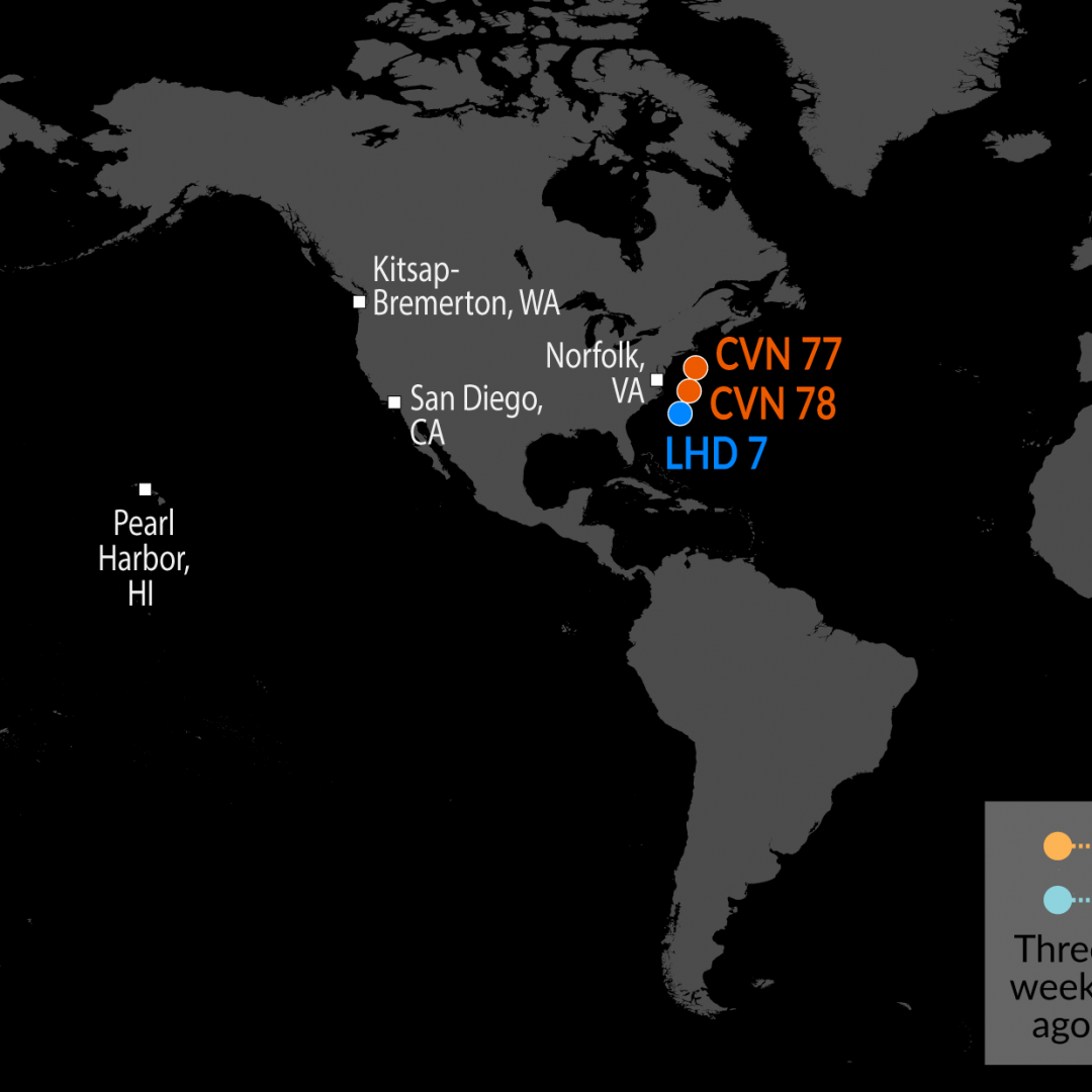 A Map of U.S. Naval Assets 