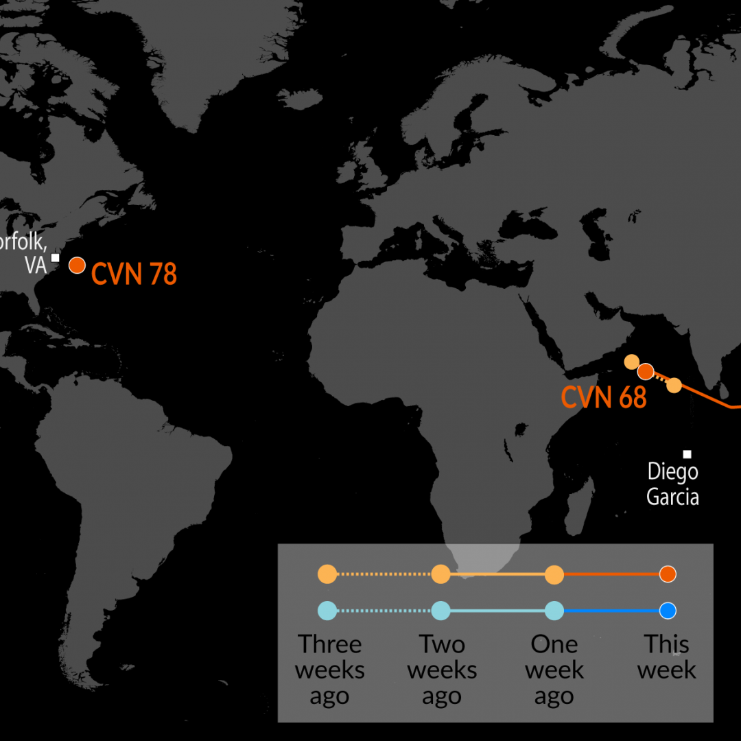 A Map of U.S. Naval Assets