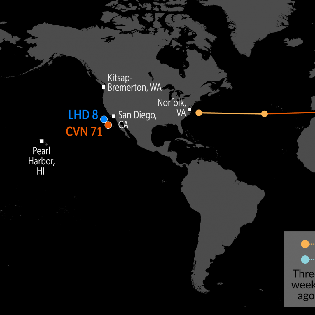 A Map of U.S. Naval Assets 