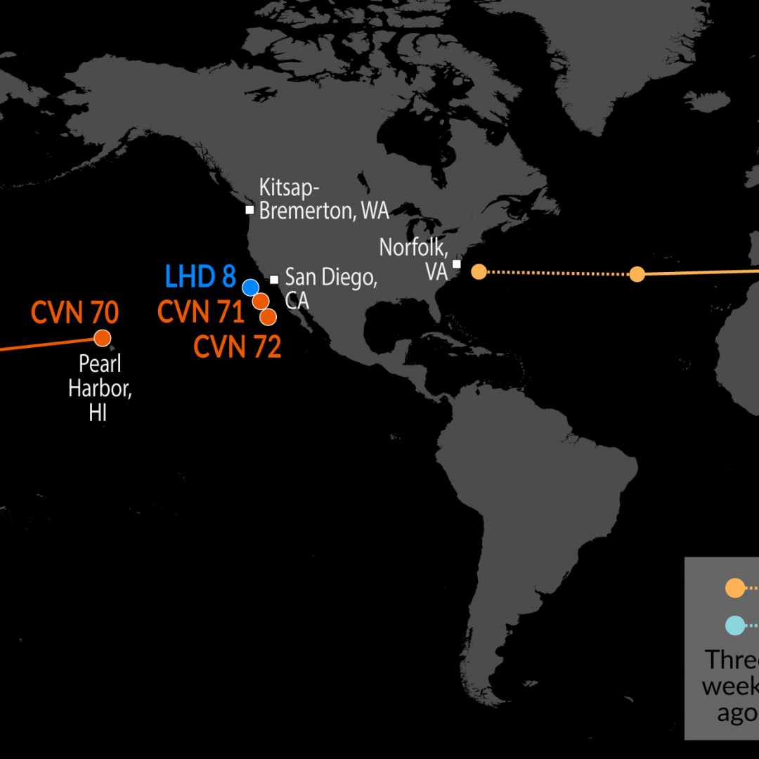 A Map of U.S. Naval Assets 